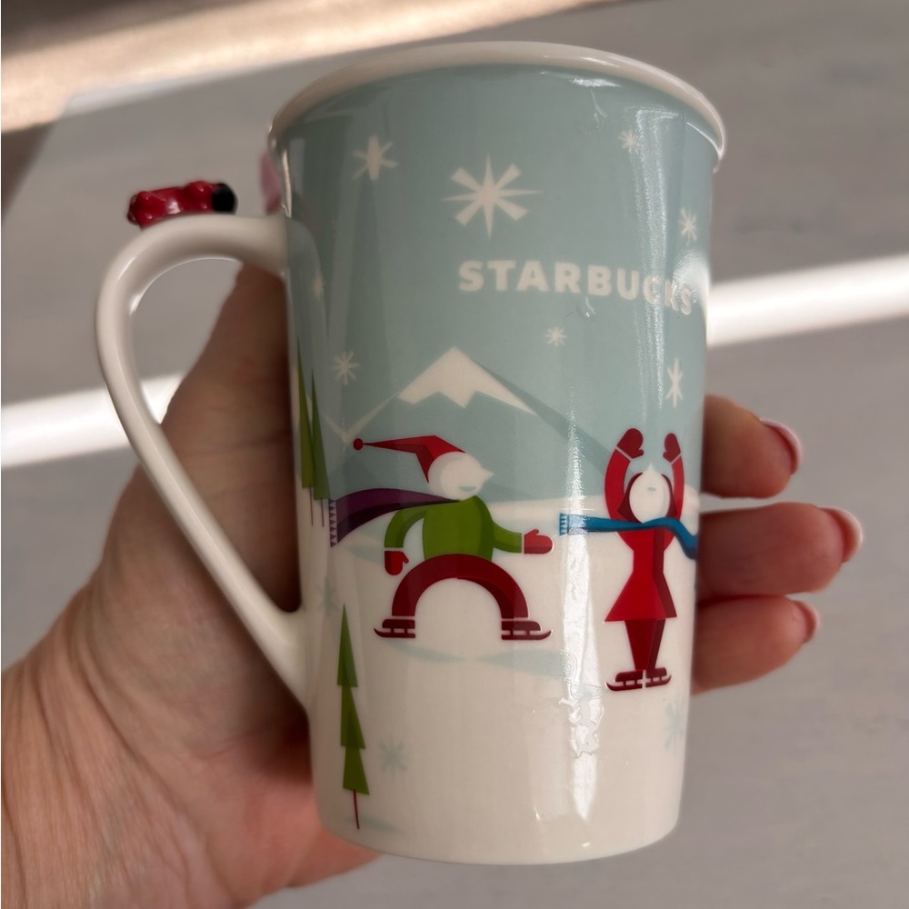 Starbucks Winter Mug Christmas Airplane Sled